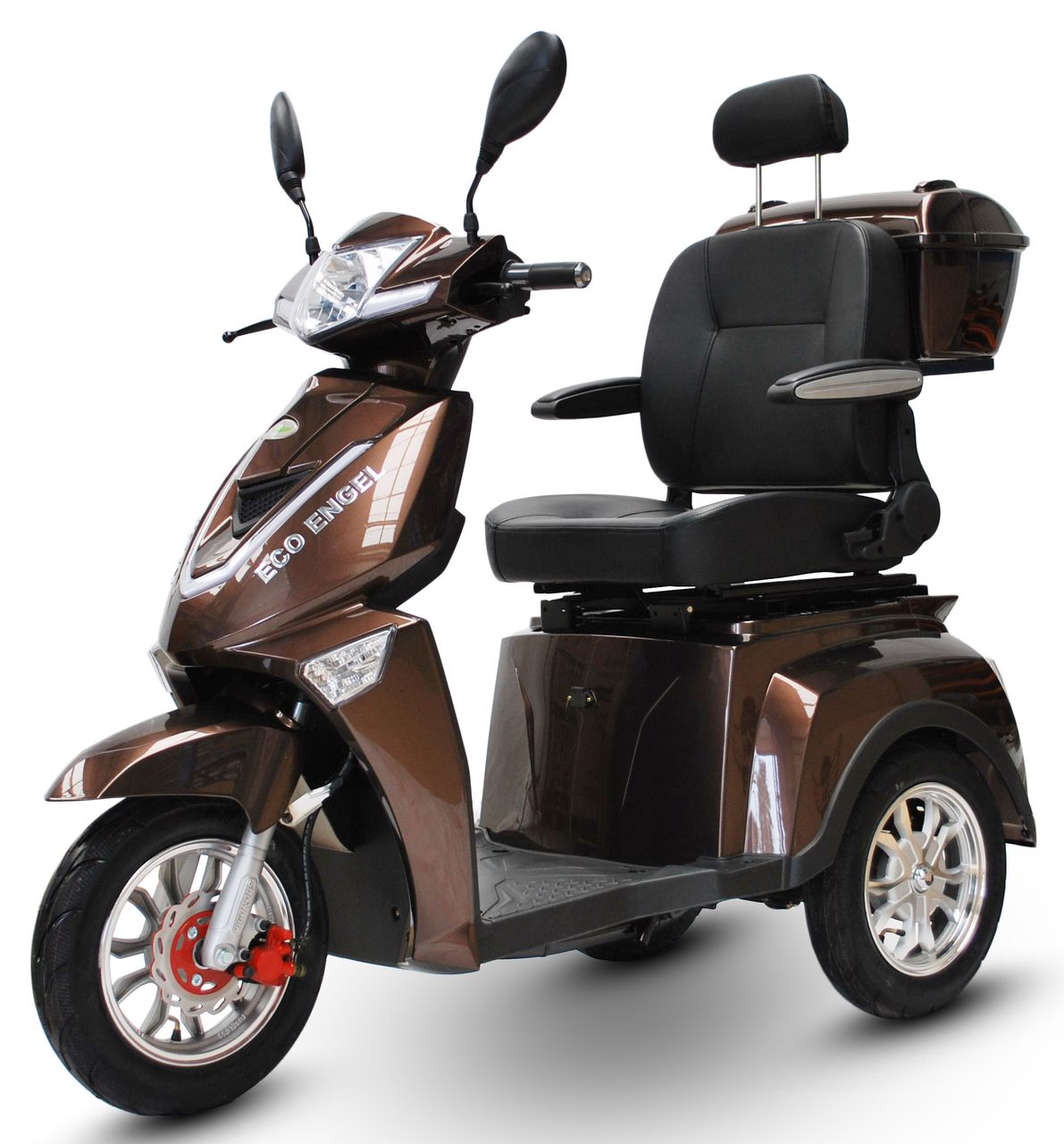 ECO ENGEL 504 Schoko, 25 km/ h mit 1000 Watt Motor 20Ah, Seniorenmobil Elektro Roller