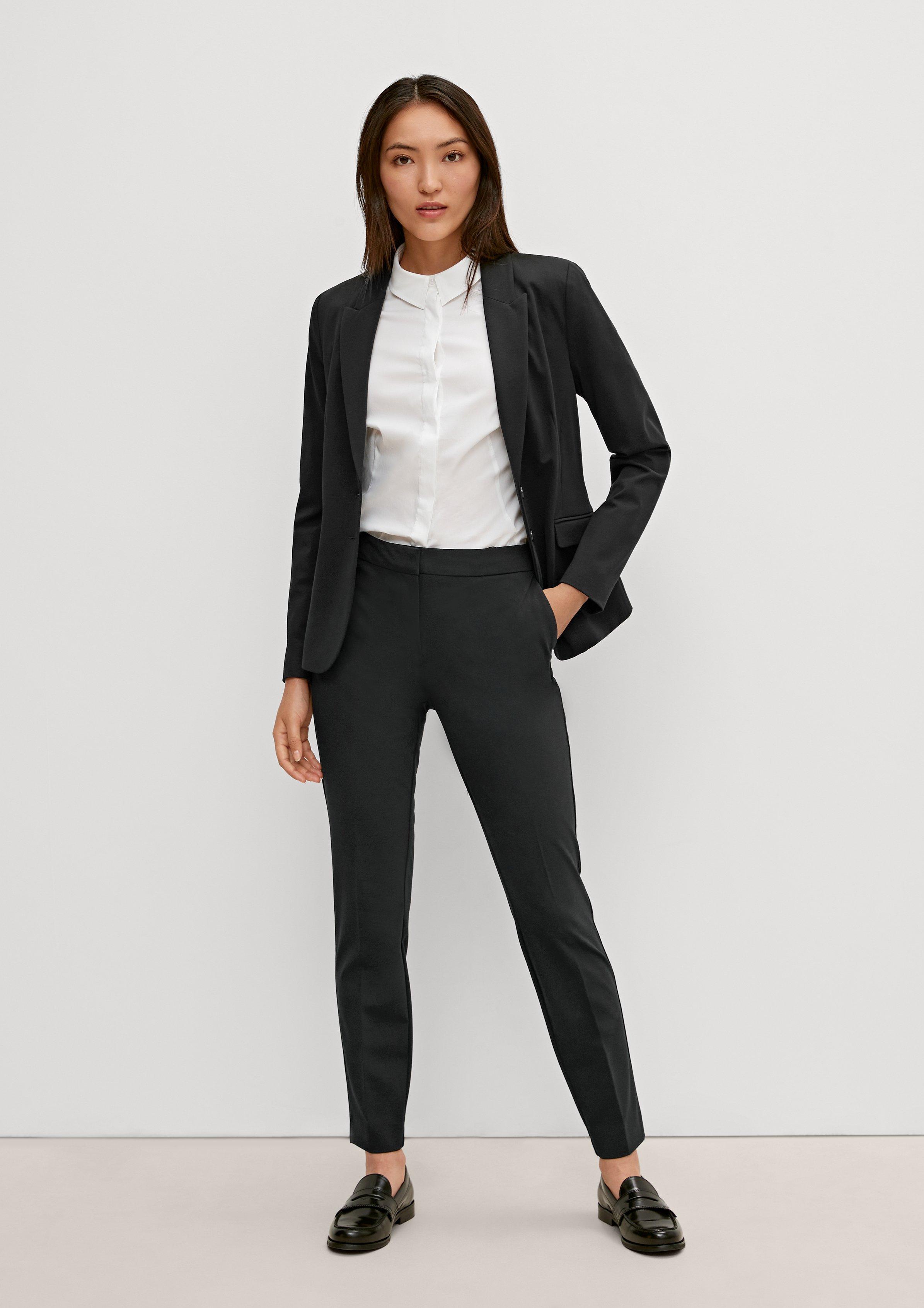 Relaxed: 7/8-Hose in schlichtem Design - schwarz