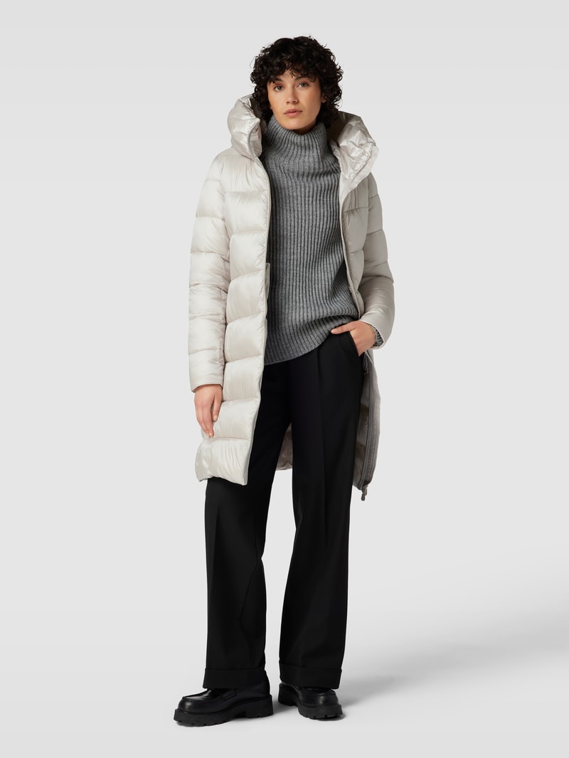 Loose Fit Jeans mit Label-Stitching in beige