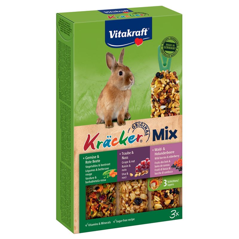Vitakraft Zwergkaninchen-Kräcker Trio-Mix zu TOP-Preisen | bitiba