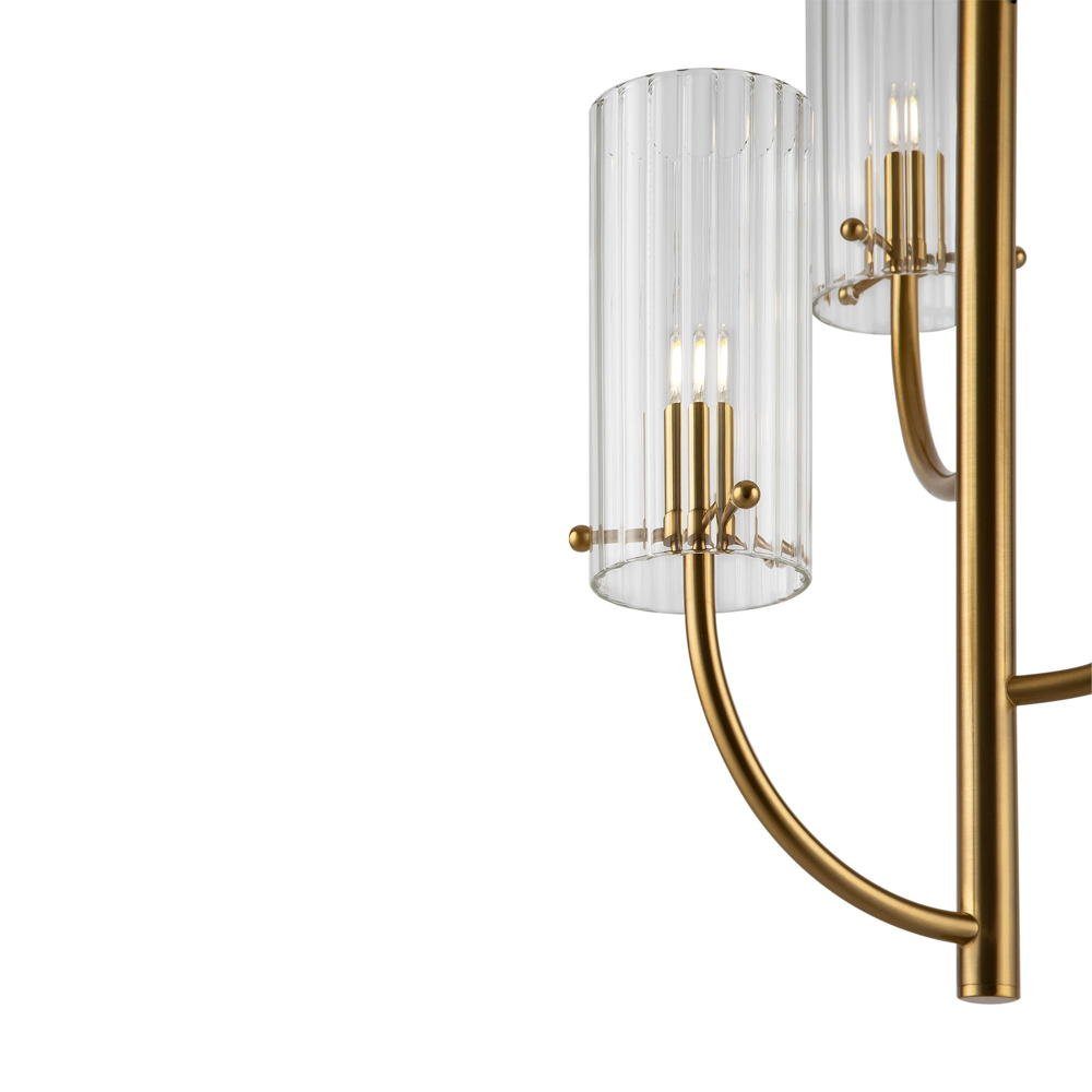 Maytoni LED Pendelleuchte LED Pendelleuchte Arco in Messing 3x 40W G9 3-flammig, keine Angabe, Leuchtmittel enthalten: Ja, LED, warmweiss, Hängeleuchte, Pendellampe, Pendelleuchte