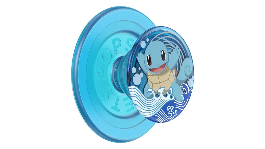 PopGrip Premium  für MagSafe rund - ausziehbarer Handy-Griff Handyhalter - Squirtle  Water