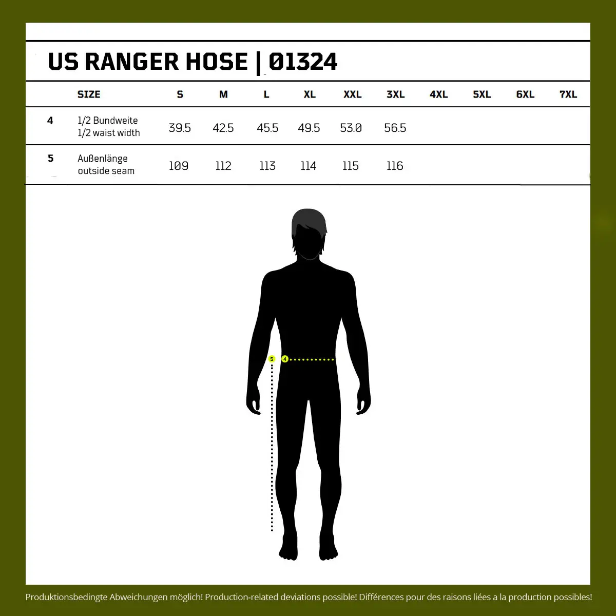 US Ranger Hose night-camo