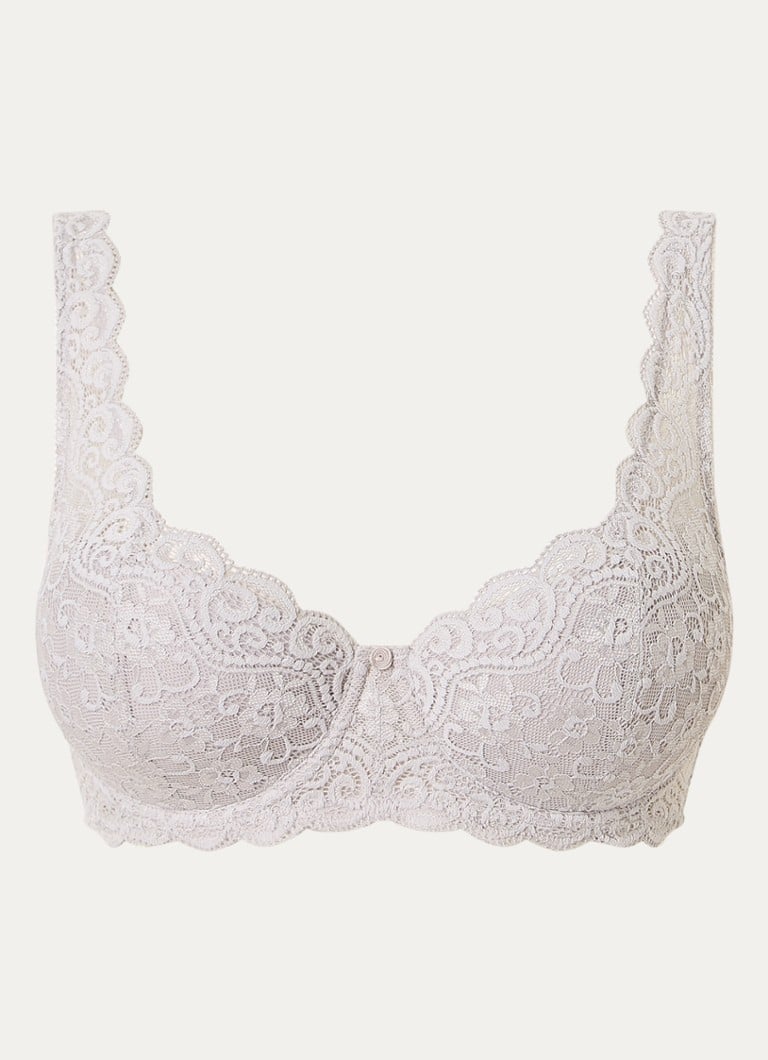 Triumph Amourette padded bra with lace overlay