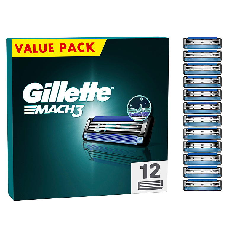 Gillette Gillette blader 12-pk Mach 3 vertical