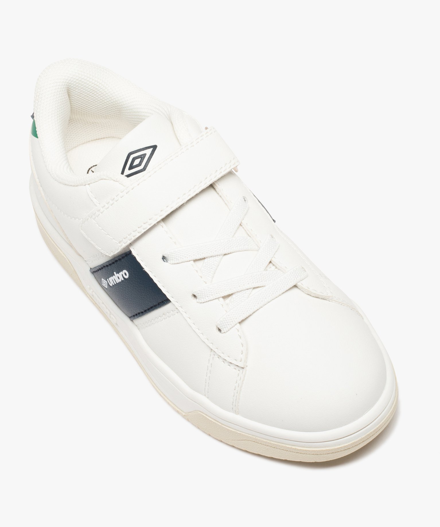 Baskets Garçon à lacets élastiques et scratch – Umbro N... blanc | GEMO