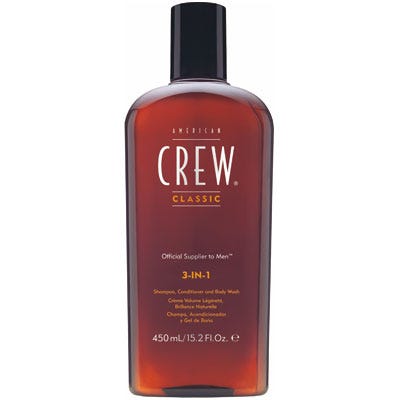 American Crew 3 in 1 Shampoo, Conditioner & Bodywash 450 ml