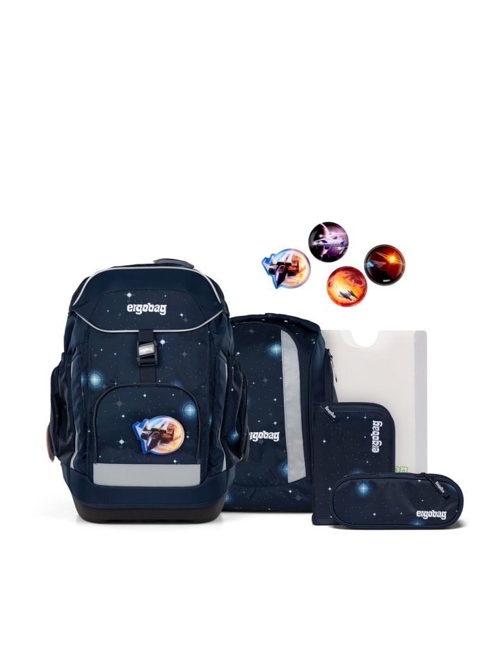 Ergobag Grundschulranzen-Set MAXI KoBärnikus 6-tlg. in Blau günstig kaufen onesize