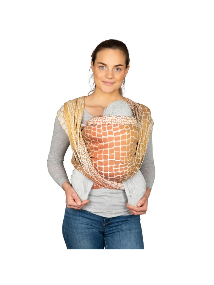 Hoppediz Babytragetuch Gewebtes Tragetuch kbA in Darwin creme günstig kaufen 5,40 x 0,70 m