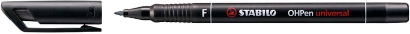 STABILO universal OHP-Marker Fein Filzspitze 0,7 mm Schwarz Nachfüllbar