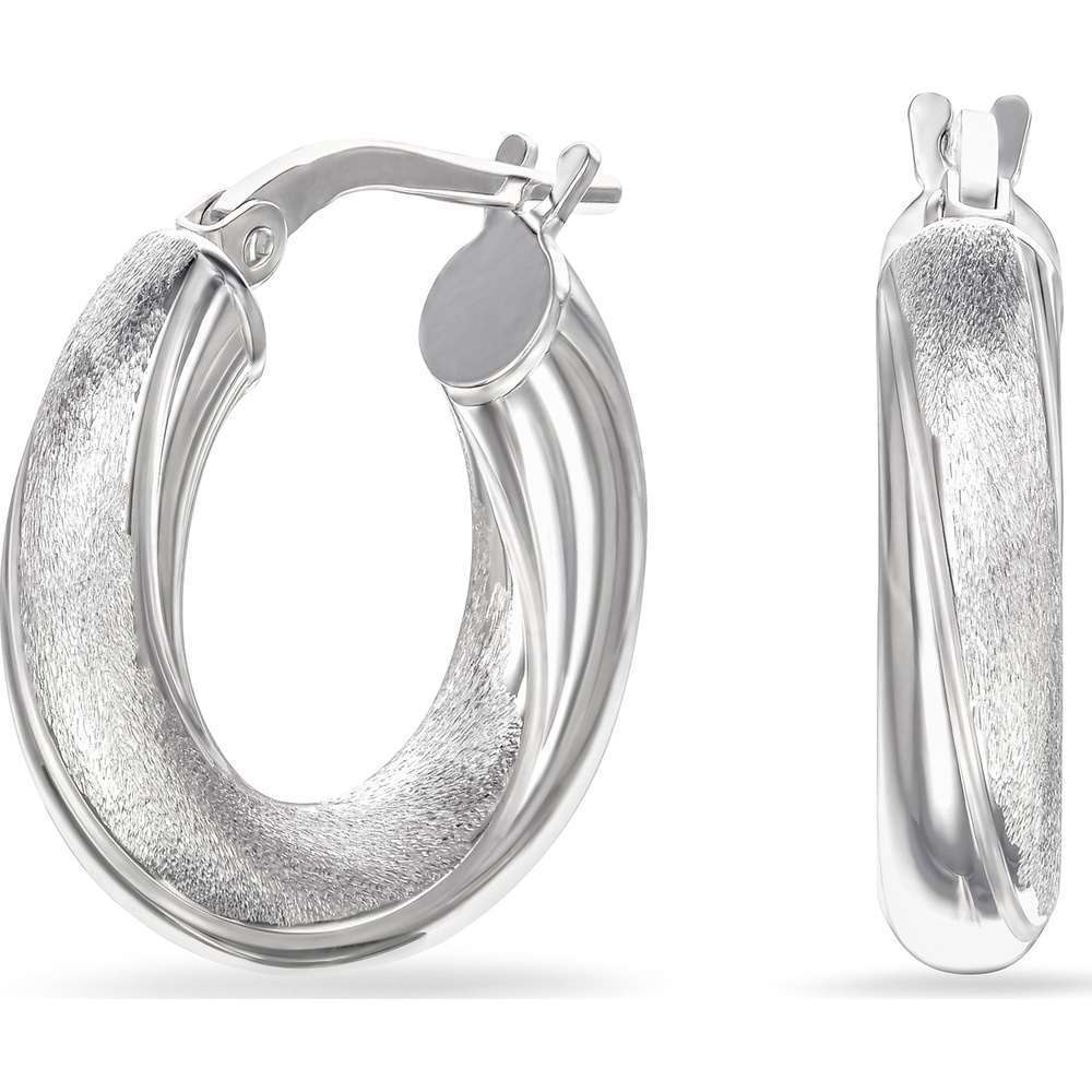 FAVS Créoles 925 Argent argent Boucles d'oreilles