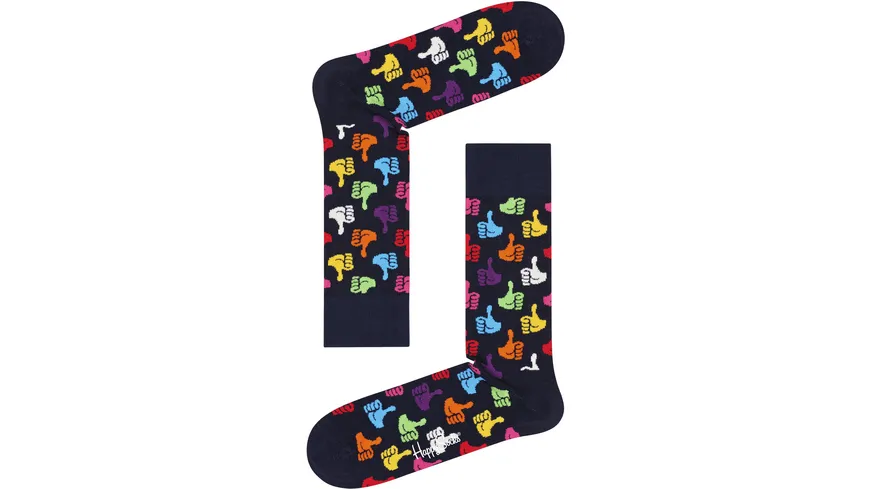 Happy Socks Unisex Socken Thumbs Up DARK BLUE NAVY
