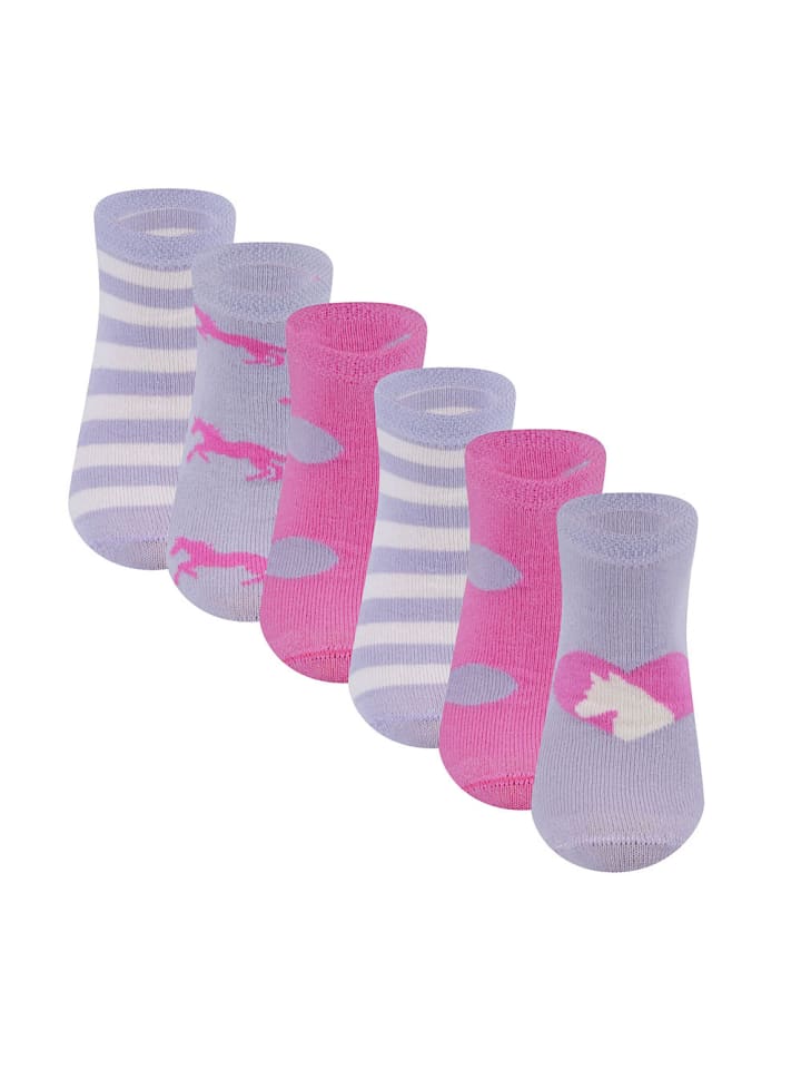 ewers 6er-Set Socken 6er-Set Pferde in flieder-pink günstig kaufen