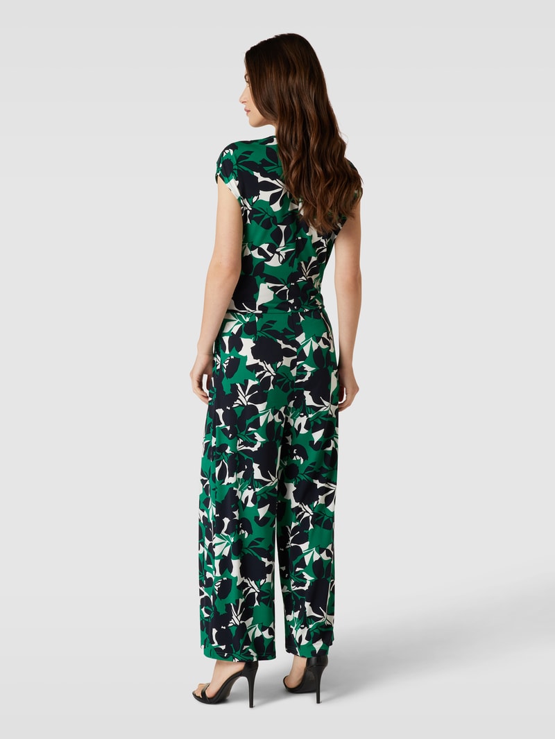 Jumpsuit in Wickel-Optik in grün