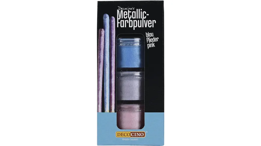 DECOCINO Lebensmittel Farbpulver Metallic