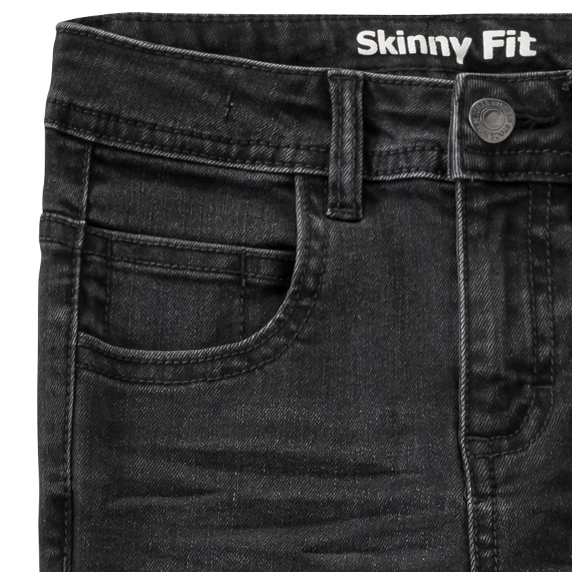 Jungen Skinny-Jeans mit Used-Waschung