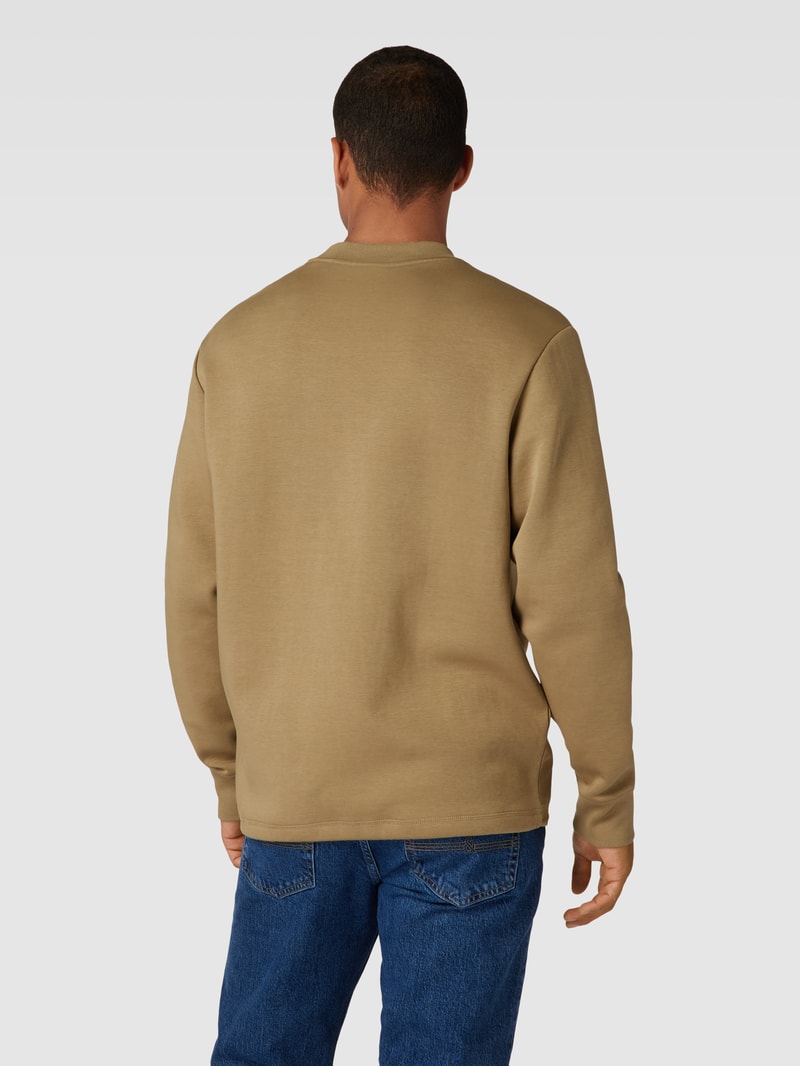 Sweatshirt mit Brusttasche Modell 'Dhaluli' in camel