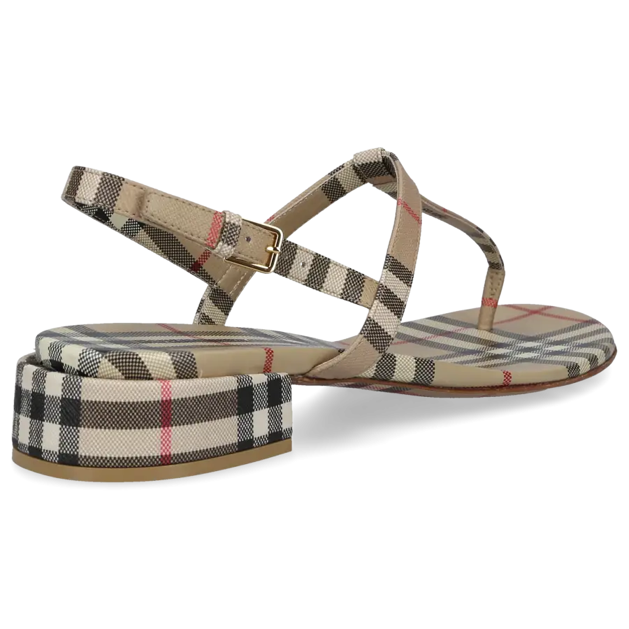 Burberry - Zehentrenner EMILY Baumwolle - beige