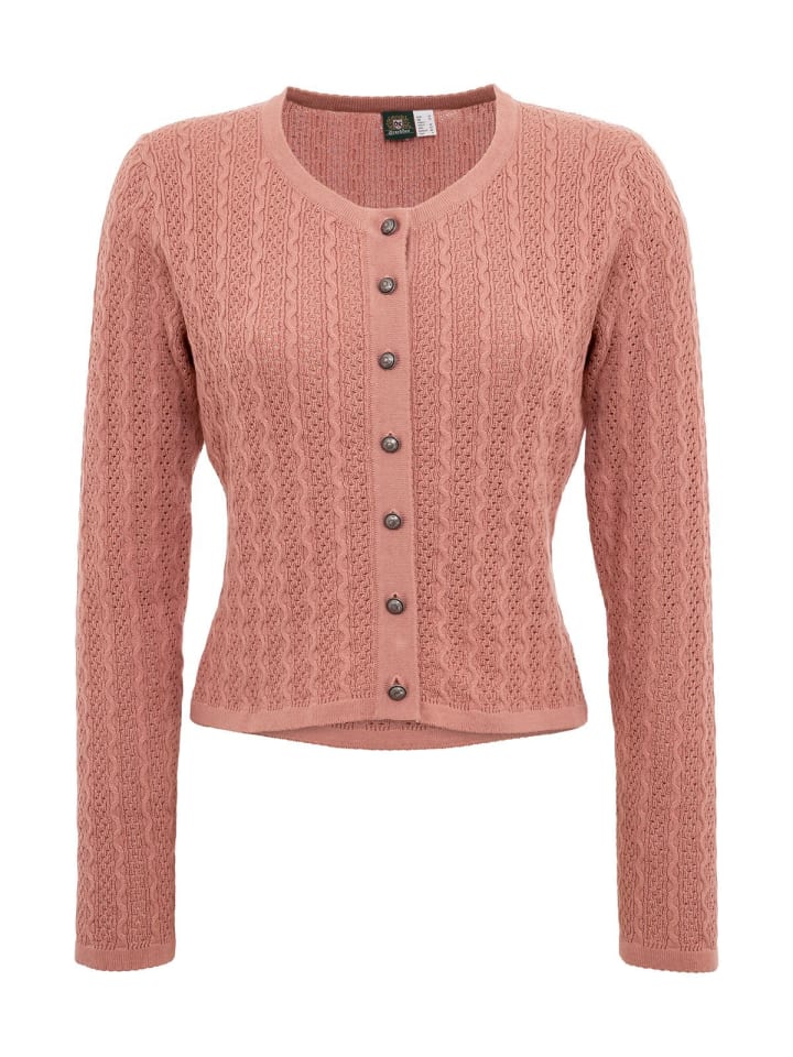 OS-Trachten Strickjacke 457000-7019 in rosa günstig kaufen