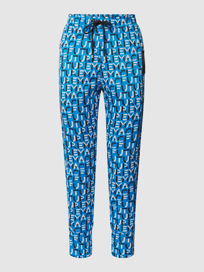 Sweatpants mit Allover-Muster Modell 'FUTURE' in blau