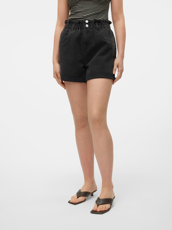 Vero Moda Jeans-Shorts in Black Denim günstig kaufen