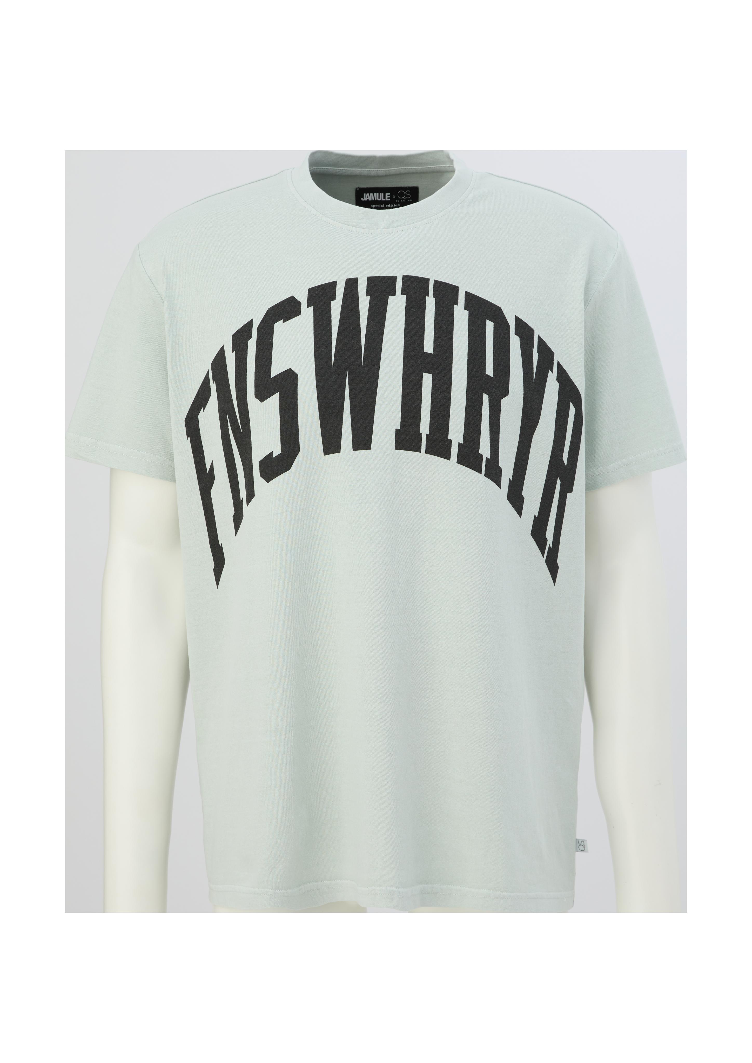 QS x JAMULE T-Shirt mit Schriftprint  2123505-61D0