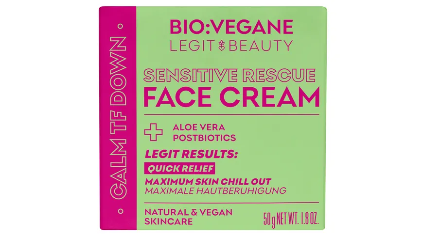 BIO:VÉGANE SKINFOOD Sensitive Rescue Face Cream 50 ml