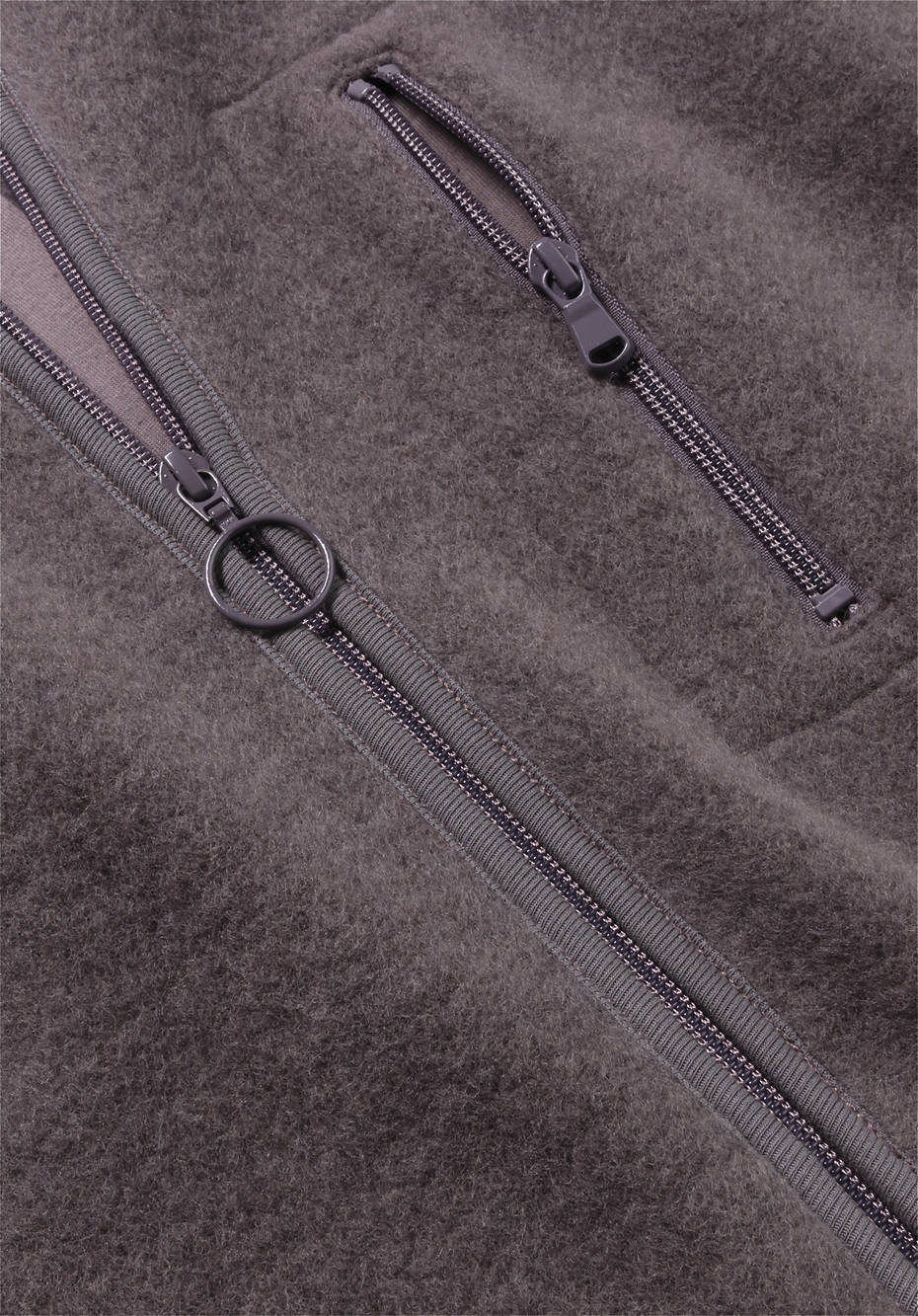 Wollfleece Jacke mit Kapuze aus reiner Bio-Merinowolle
