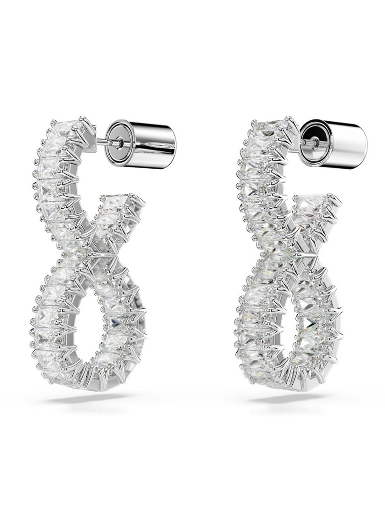 Swarovski Hyperbola stud earrings with crystal