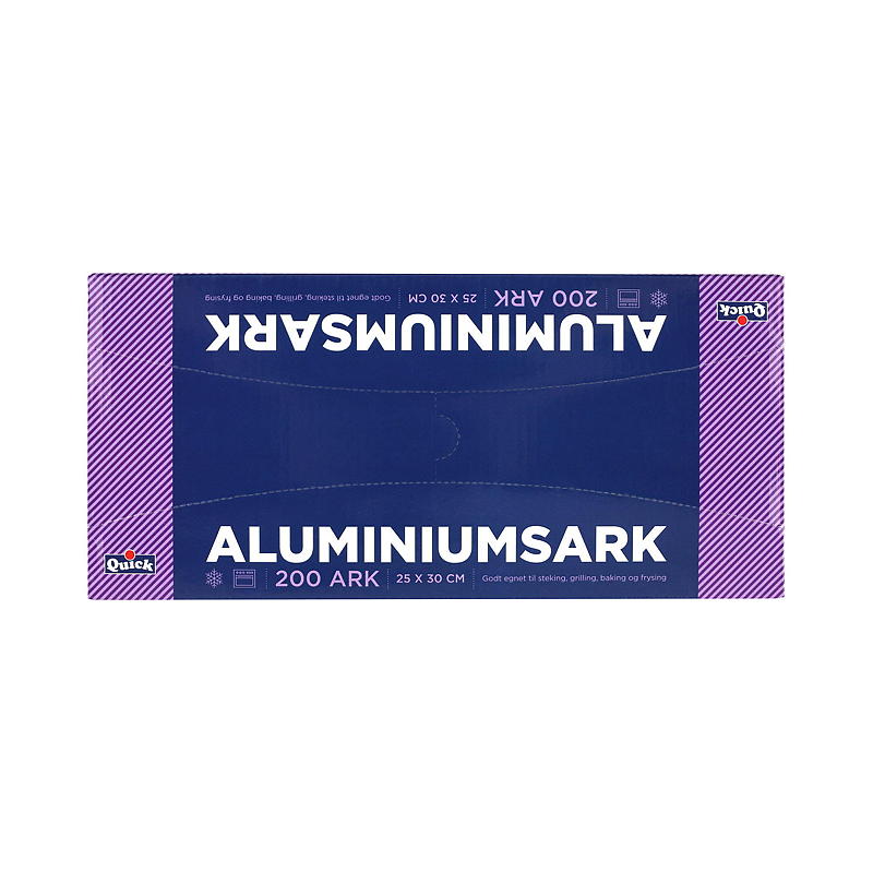 Quick Aluminiumsark 200 stk. 25x30 cm