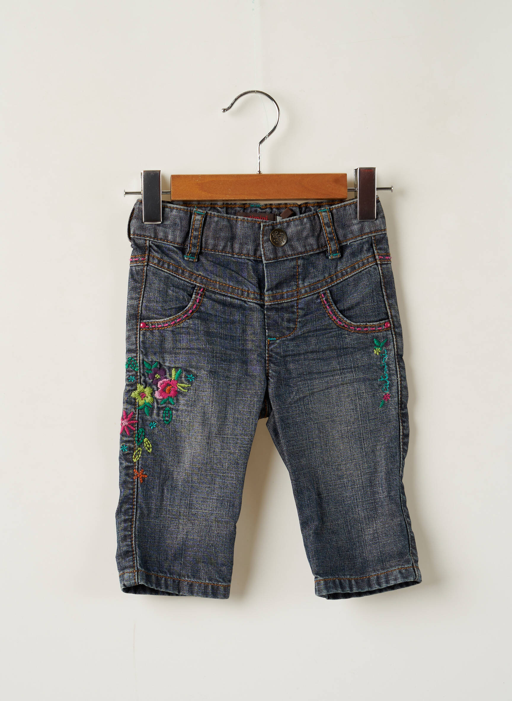 Catimini Jeans Coupe Droite Fille couleur bleu