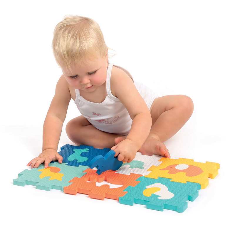 Puzzle mousse baby dalles animaux LUDI
