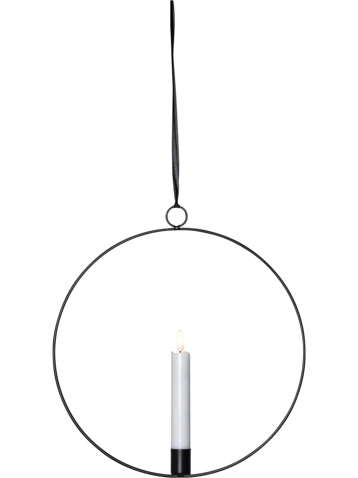 STAR Trading LED Lichterkranz Flamme Ring, schwarz, 30cm in Schwarz günstig kaufen onesize