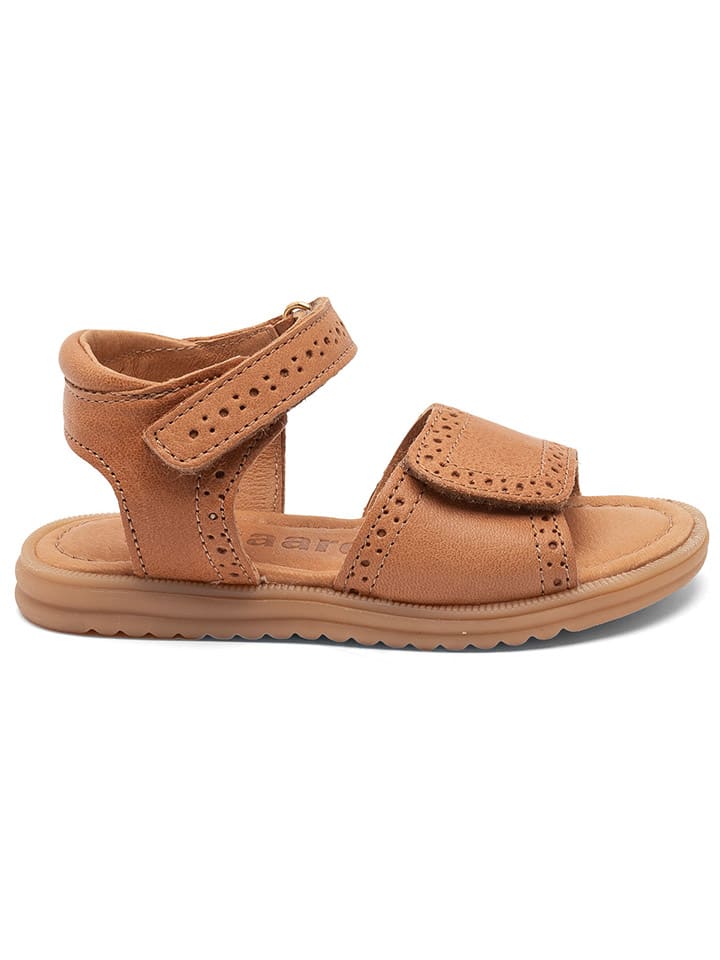 bisgaard Leder-Sandalen in Hellbraun günstig kaufen