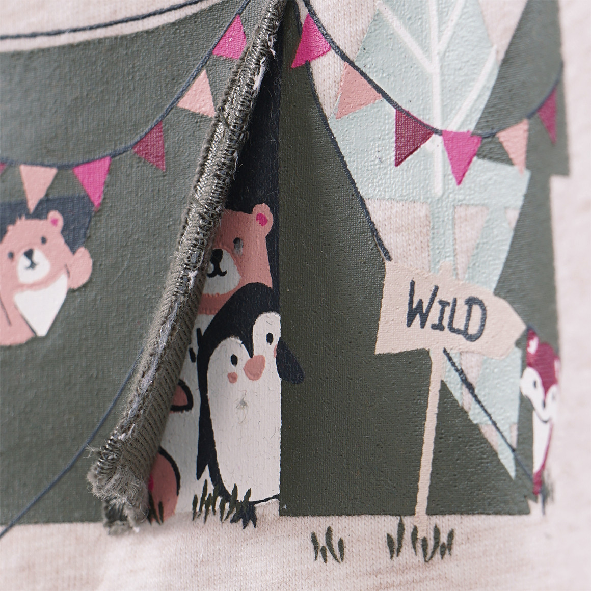 Baby Langarmshirt mit Print und Applikation