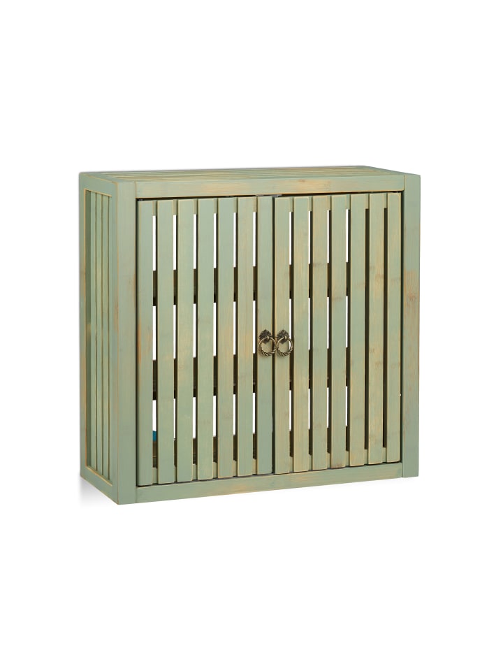 relaxdays Hängeschrank in Grün - (B)52 x (H)50 x (T)20 cm günstig kaufen onesize