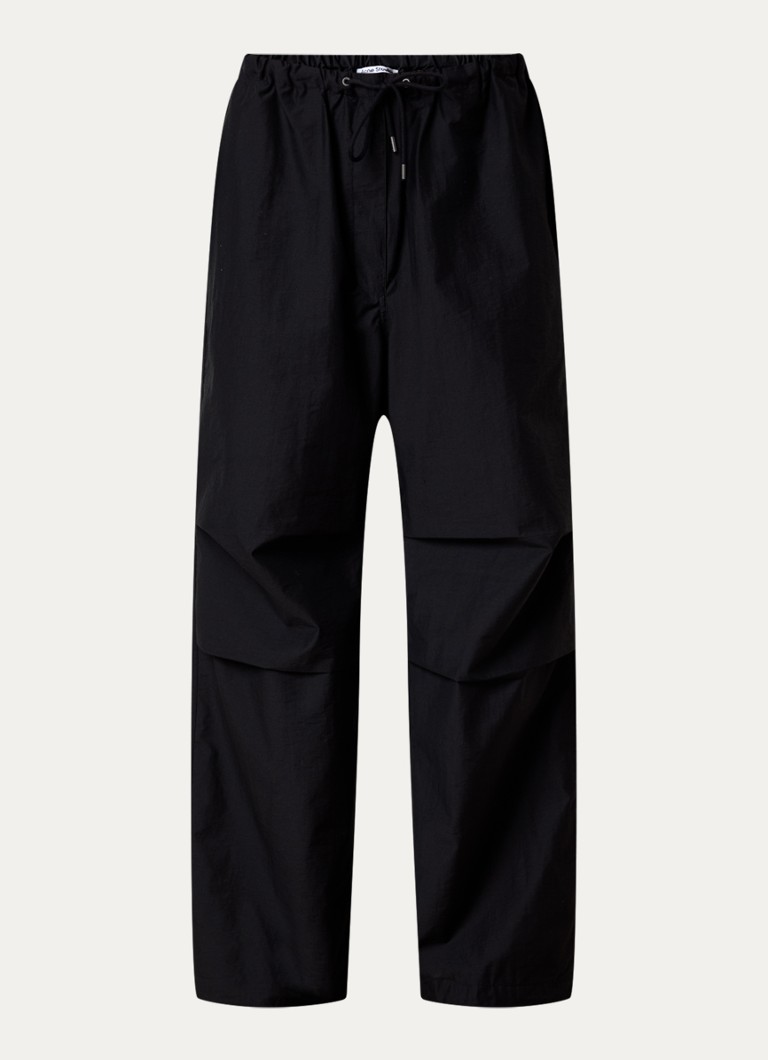 Acne Studios φαρδύ cargo παντελόνι με ψηλή μέση, κορδόνι περίσφιξης και πλαϊνές τσέπες