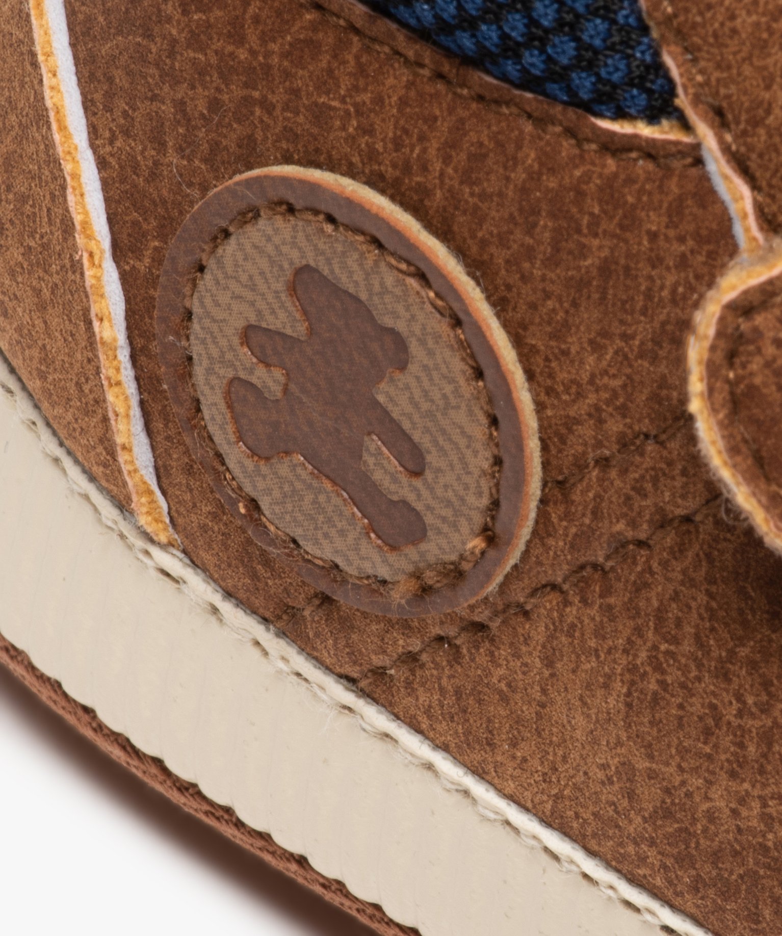 Chaussons de naissance bébé Garçon à scratch – LuluCas... camel | GEMO
