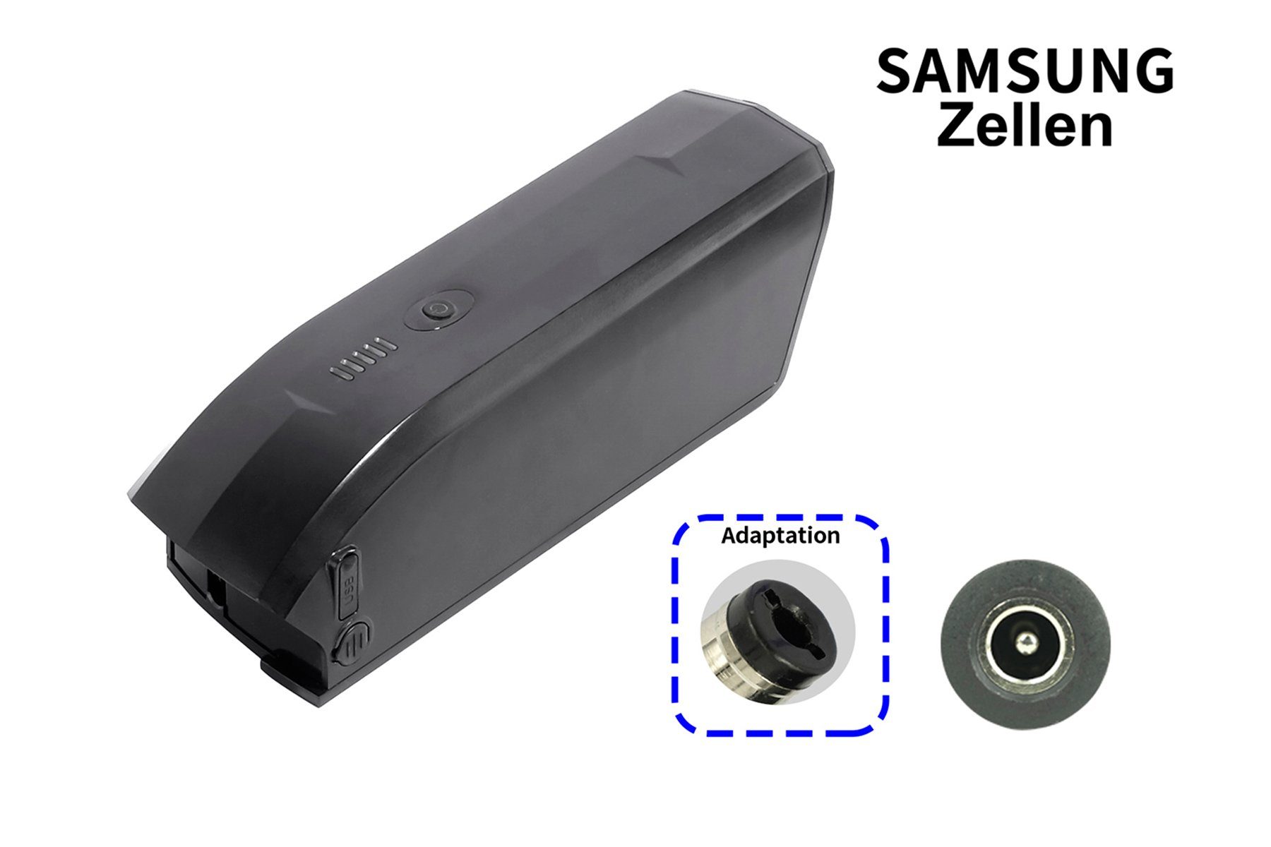PowerSmart LEB37PS62B.916 E-Bike Akku 14Ah/504Wh für E-Bike Li-ion 14000 mAh (36 V)