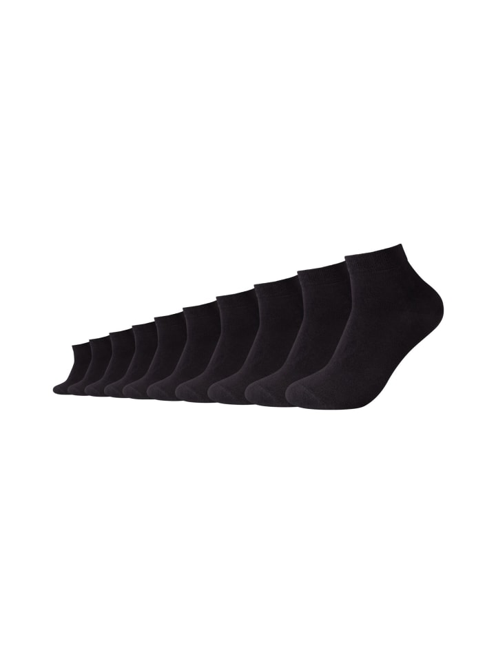 camano Kurzsocken 10er Pack classics in Schwarz günstig kaufen