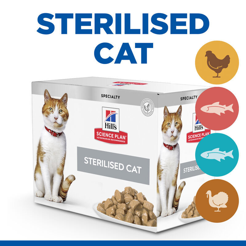Hill's Nassfutter Hill's SCIENCE PLAN Sterilised Cat Adult Multipack 24x85 g