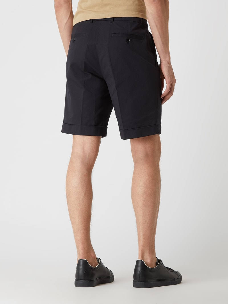 Bermudas mit Stretch-Anteil in dunkelblau