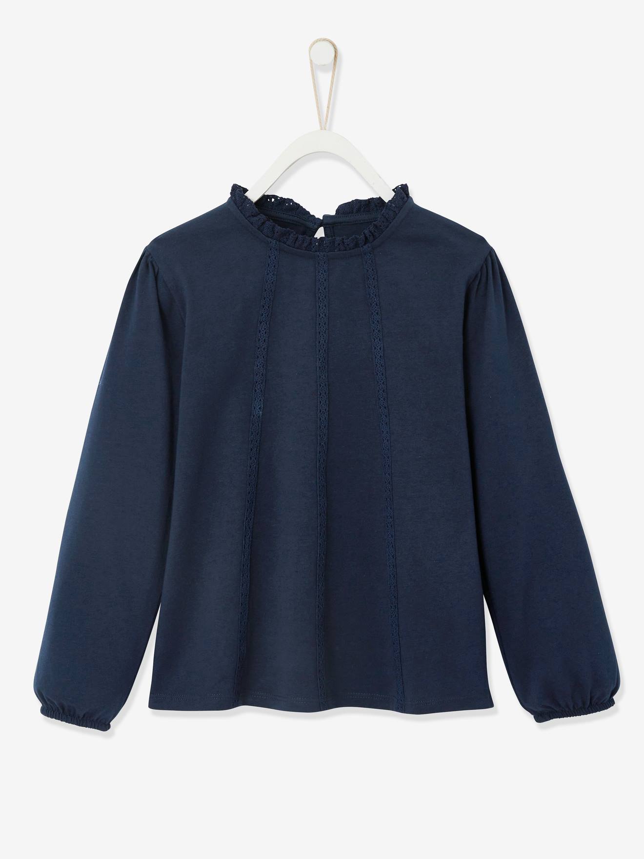 Vertbaudet Mädchen Blusenshirt BASIC - weiß