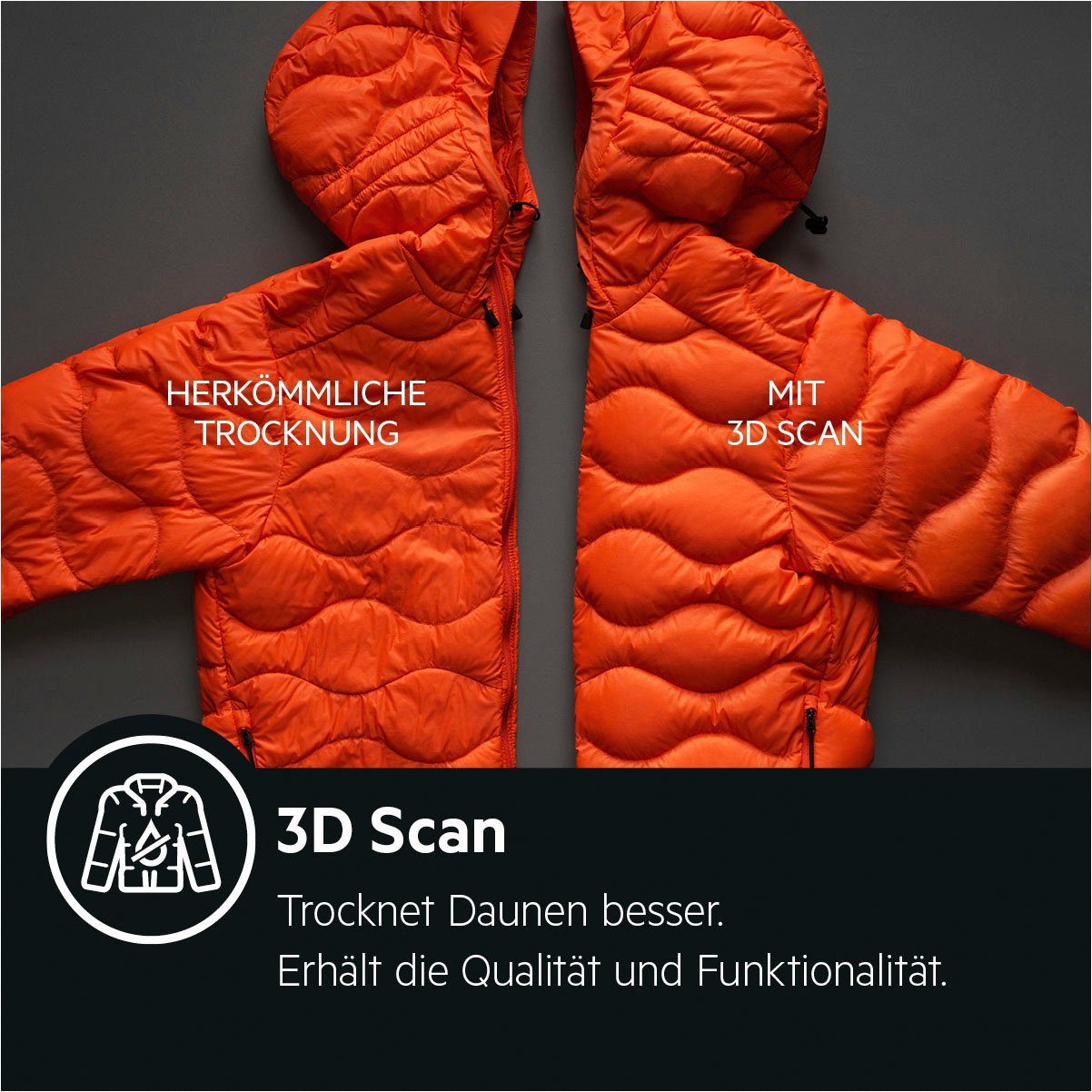 AEG Wärmepumpentrockner T9DE79685, 8 kg, 3D Scan - Trocknet nachhaltiger, 4 Jahre Garantie inklusive