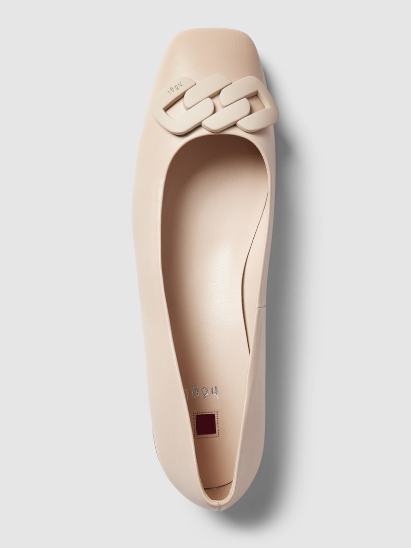 Ballerinas mit Zierbesatz in hellrosa