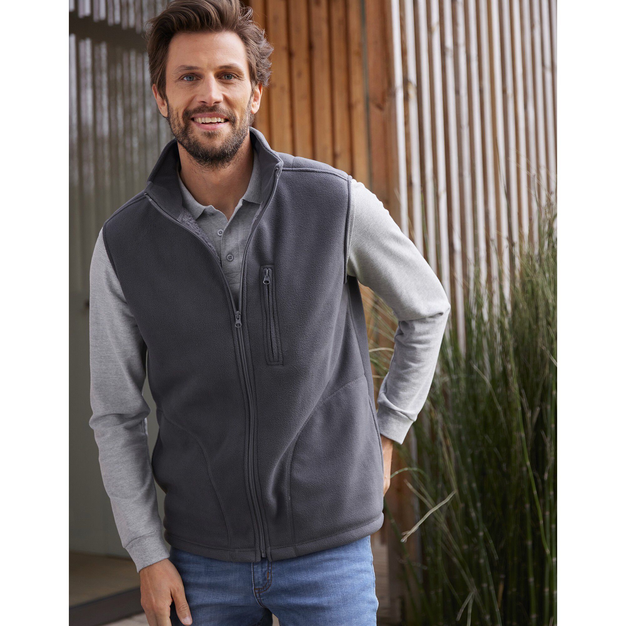 Veste polaire zippée sans manches