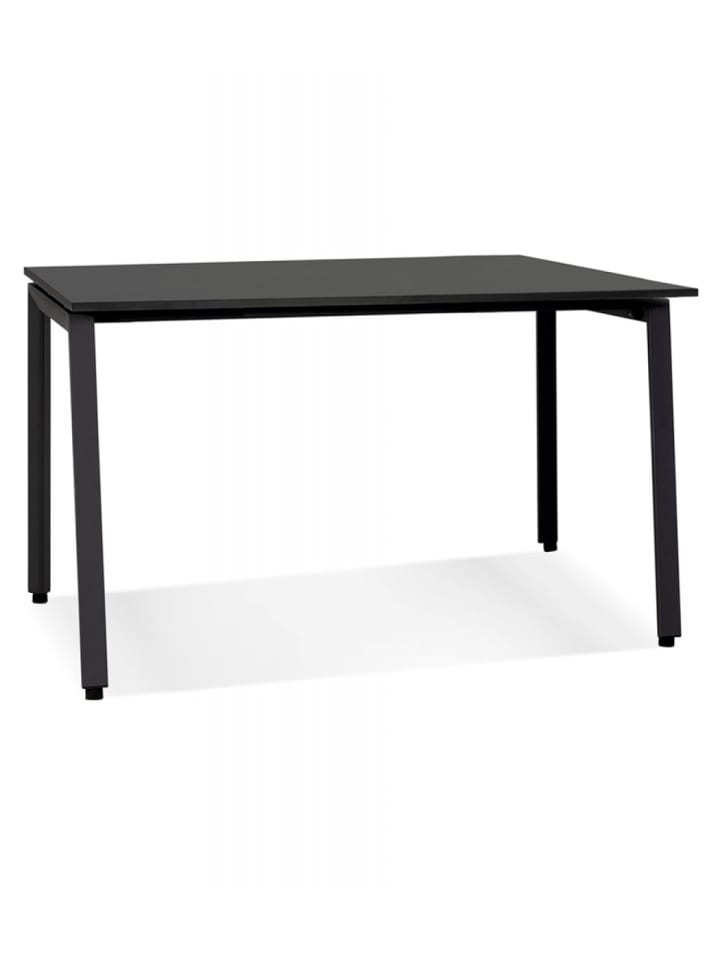 KADIMA DESIGN Besprechungstisch Schwarz Holz Metall | Modern Elegant in Schwarz günstig kaufen