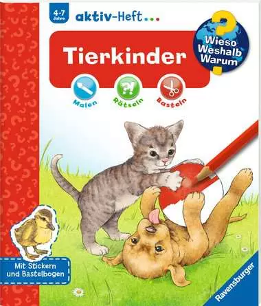Ravensburger Wieso? Weshalb? Warum? aktiv-Heft: Tierkinder