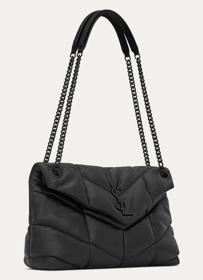 Saint Laurent Puffer Small shoulder bag made of quilted lambskin