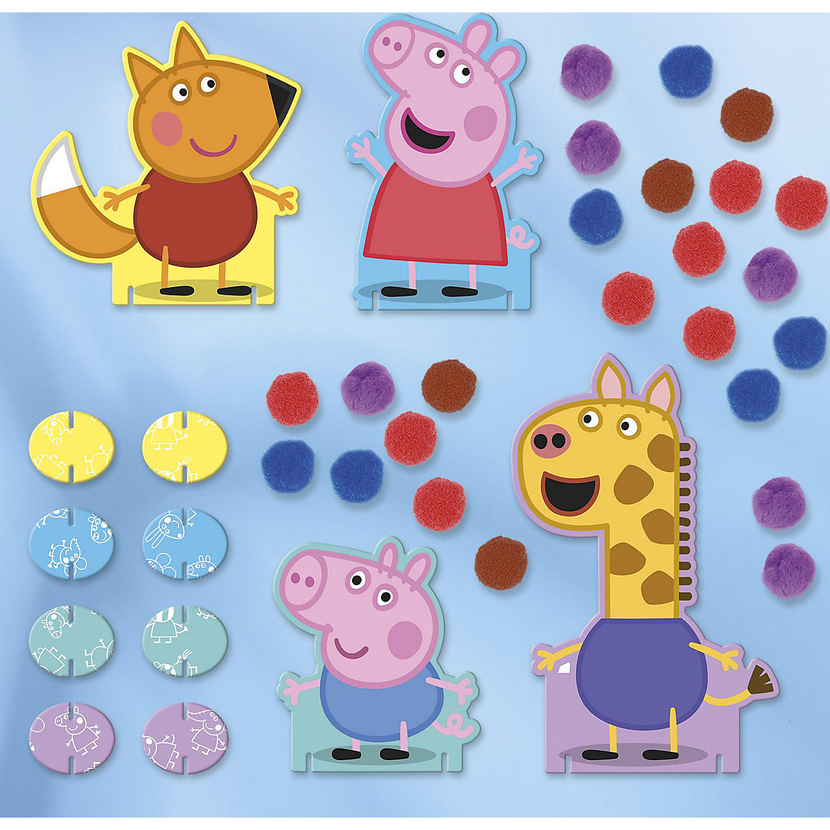 Peppa Pig Pompon Karten